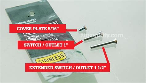 what is the standard electrical metal work box plate screw|recessed outlet screw sizes.